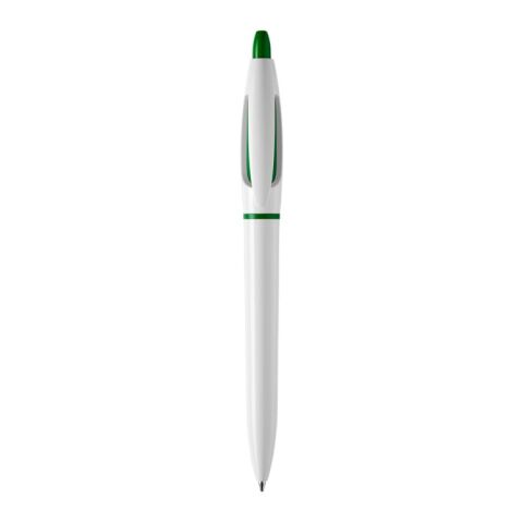 Kugelschreiber S! hardcolour Weiss-Grün | 1-farbiger Tampondruck | Clip | 30 mm x 5 mm | Nicht verfügbar
