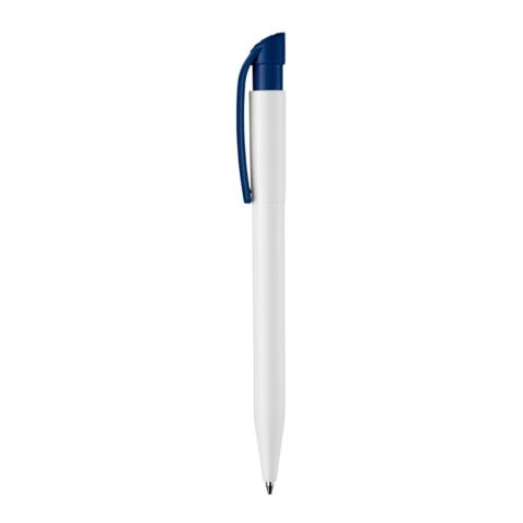 Kugelschreiber S45 Hardcolour Weiss-Dunkelblau | 1-farbiger Tampondruck | Clip | 25 mm x 6 mm | Nicht verfügbar
