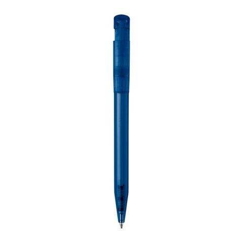Kugelschreiber S45 Clear Transparent Dunkelblau-Dunkelblau | 1-farbiger Tampondruck | Clip | 25 mm x 6 mm | Nicht verfügbar