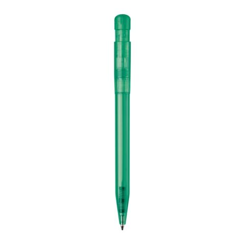 Kugelschreiber S45 Clear Transparent Dunkelgrün-Dunkelgrün | 1-farbiger Siebdruck | 270° vom Clip | 45 mm x 25 mm | Nicht verfügbar