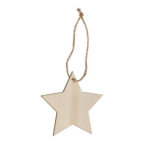 Sternförmiges Weihnachtsornament aus Holz  Natur | ohne Werbeanbringung | Nicht verfügbar | Nicht verfügbar
