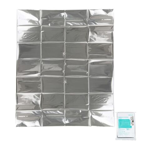 Notfall-Rettungsdecke 130 x 210 cm Silber | ohne Werbeanbringung | Nicht verfügbar | Nicht verfügbar
