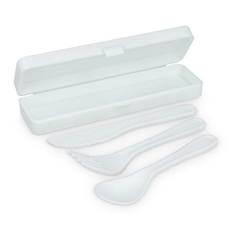Besteckset PP Weiss