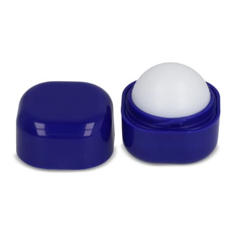 Kubischer Lippenpflegestift aus recyceltem ABS Blau Weiss