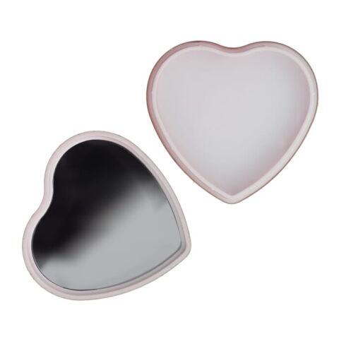 Lippenbalsam  in Flacher metallischer Herzformdose Rot Weiß | ohne Werbeanbringung | Nicht verfügbar | Nicht verfügbar