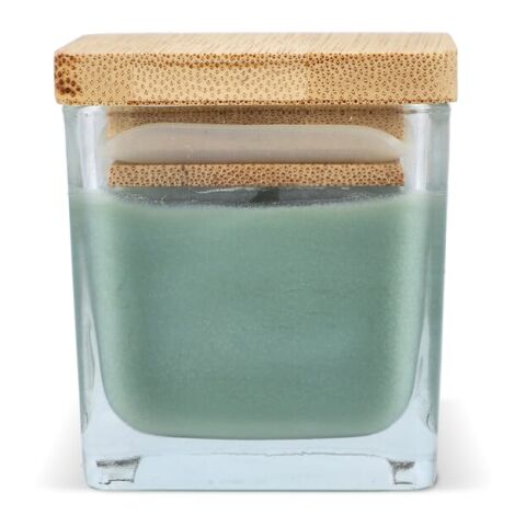 Chakra Kerze auf pflanzlicher Basis im Glasgefäß Olivgrün | ohne Werbeanbringung | Nicht verfügbar | Nicht verfügbar