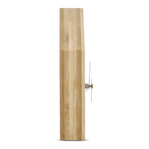 Homestead Schreibtischuhr Natur | 1-farbiger Tampondruck | Vorderseite oben | 40 mm x 40 mm