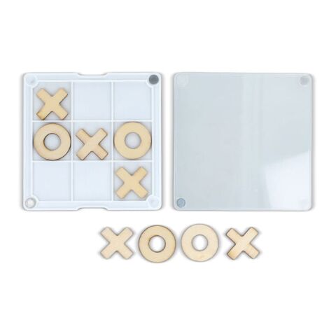 Tic-Tac-Toe-Untersetzer Weiss | ohne Werbeanbringung | Nicht verfügbar | Nicht verfügbar