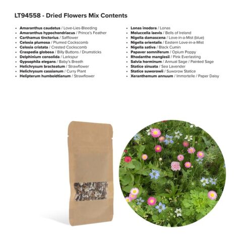 Saatgutbeutel getrocknete Blumen 4 Gramm Braun | ohne Werbeanbringung | Nicht verfügbar | Nicht verfügbar | Nicht verfügbar