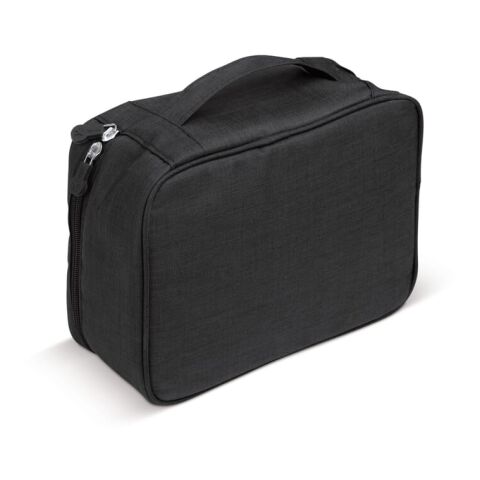 Travel Essentials Elektronik-Organizer schwarz | Digital Transferdruck | Vorderseite links | 70 mm x 100 mm | Nicht verfügbar