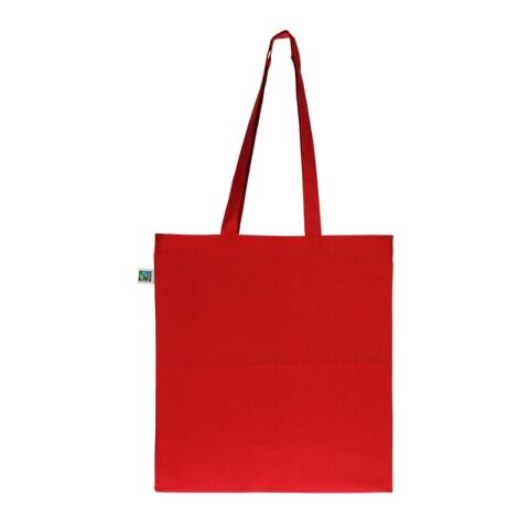 Tasche Fairtrade lang 140g 38x42 Rot / Weiß | ohne Werbeanbringung | Nicht verfügbar | Nicht verfügbar | Nicht verfügbar