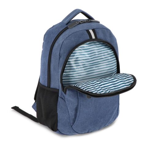 Rucksack Harper aus recyceltem Baumwoll-Canvas  Dunkelblau | ohne Werbeanbringung | Nicht verfügbar | Nicht verfügbar | Nicht verfügbar