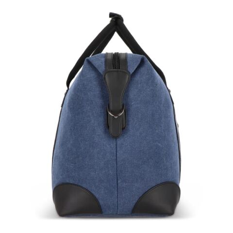 Weekender-Tasche aus recyceltem Baumwoll-Canvas Harper Marineblau