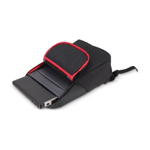 Laptop Rucksack Maverick 12L schwarz | Digital Transferdruck | Fach | 100 mm x 160 mm