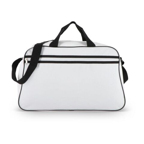 R-PET 600D Sport- und Reisetasche 48 x 25 x 28 cm 30 l Weiss-Schwarz | ohne Werbeanbringung | Nicht verfügbar | Nicht verfügbar