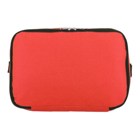 R-PET 600D Doppelfach-Kühltasche 30 x 20 x 25cm 12L Rot Weiß