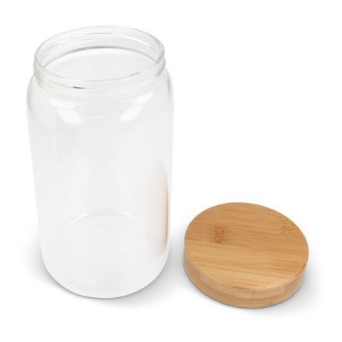 Kanister Glas &amp; Bambus 1200ml Transparent | ohne Werbeanbringung | Nicht verfügbar | Nicht verfügbar | Nicht verfügbar