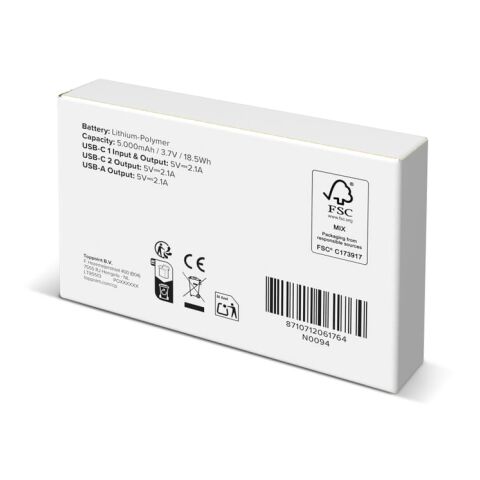 Powerbank Bamboo 5000 mAh Natur | ohne Werbeanbringung | Nicht verfügbar | Nicht verfügbar