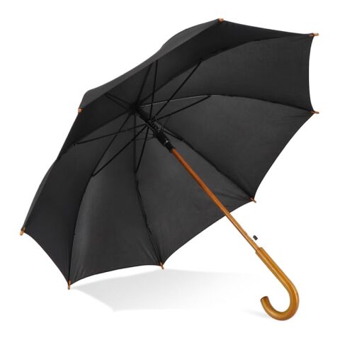 Aran 190T Polyester 23" Regenschirm Auto offen Schwarz | ohne Werbeanbringung | Nicht verfügbar | Nicht verfügbar