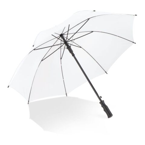 Bosco 190T Polyester 23" Stockschirm Auto offen Weiss | ohne Werbeanbringung | Nicht verfügbar | Nicht verfügbar