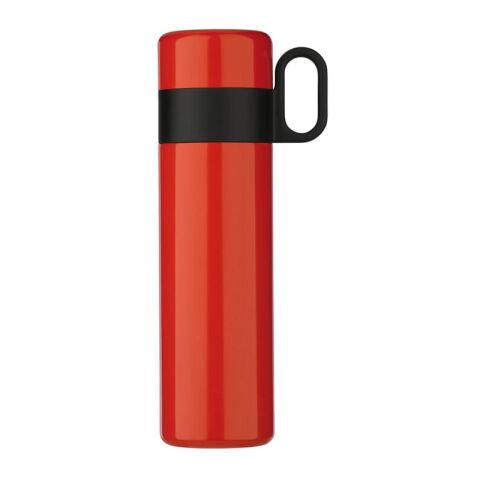 Isolierflasche mit Becher 500ml Rot Weiß