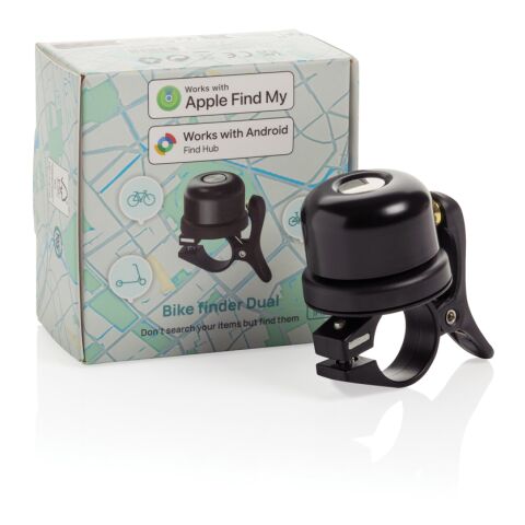 Bikefinder Dual RCS Fahrradklingel mit weltweiter Ortung schwarz | ohne Werbeanbringung | Nicht verfügbar | Nicht verfügbar