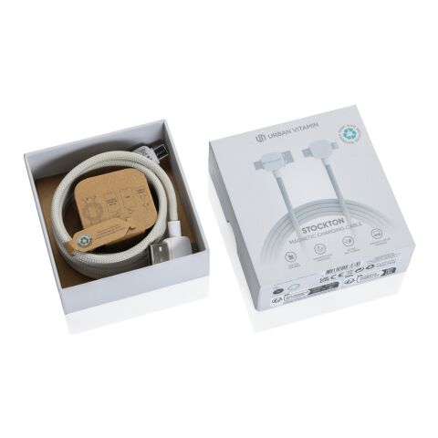 Urban Vitamin Stockton 65W magnet. Kabel RCS recyc. TPE/PET weiß | ohne Werbeanbringung | Nicht verfügbar | Nicht verfügbar