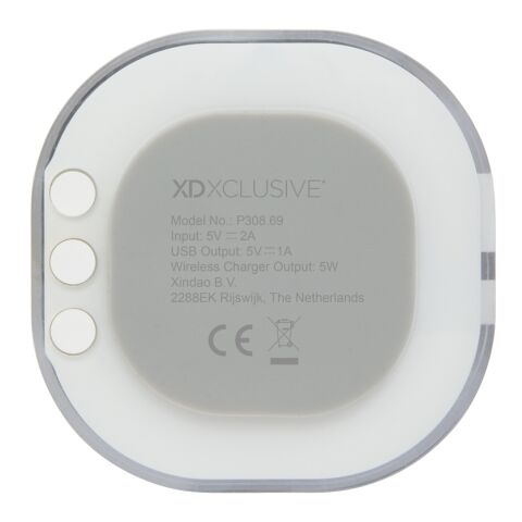 Aria 5W Wirless Charging Uhr weiß | ohne Werbeanbringung | Nicht verfügbar | Nicht verfügbar