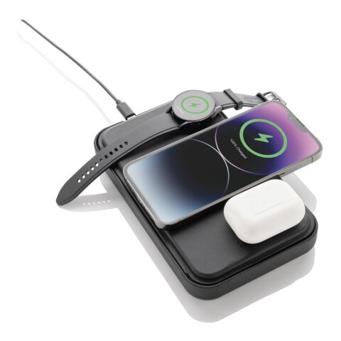 Swiss Peak Travel-Case aus RCS rec. PU mit 3-in-1-Charger schwarz | ohne Werbeanbringung | Nicht verfügbar | Nicht verfügbar