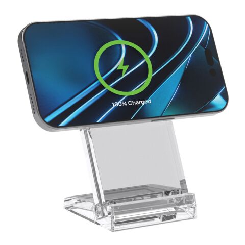 Magcharge 15W magnetischer Wireless-Charging-Stand transparent | ohne Werbeanbringung | Nicht verfügbar | Nicht verfügbar