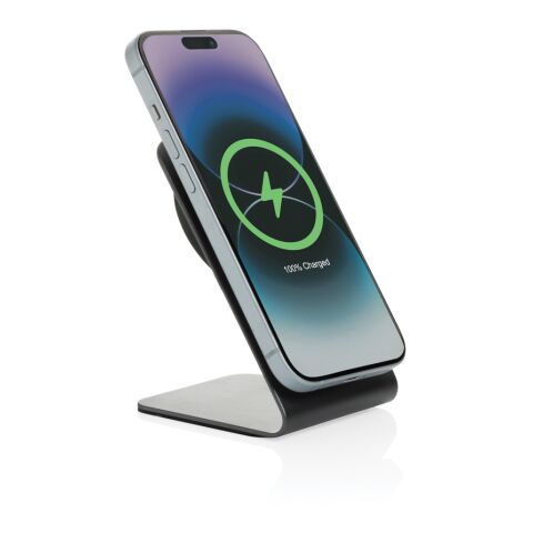 Terra Aluminium 15W magnetischer Wireless-Charger grau | ohne Werbeanbringung | Nicht verfügbar | Nicht verfügbar
