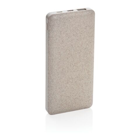 10.000 mAh Weizenstroh Powerbank braun | ohne Werbeanbringung | Nicht verfügbar | Nicht verfügbar