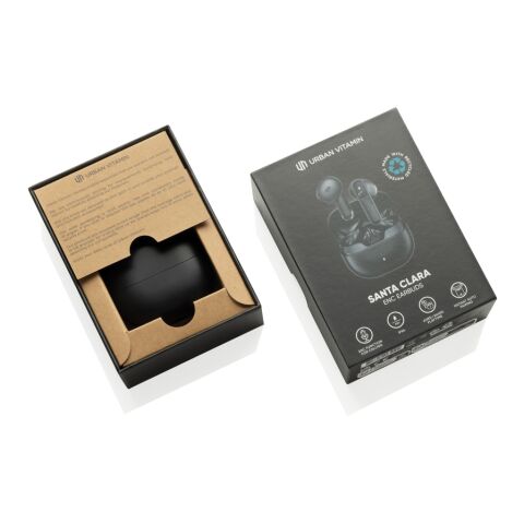 Urban Vitamin Santa Clara ENC-Ohrhörer aus RCS rec. ABS schwarz | ohne Werbeanbringung | Nicht verfügbar | Nicht verfügbar