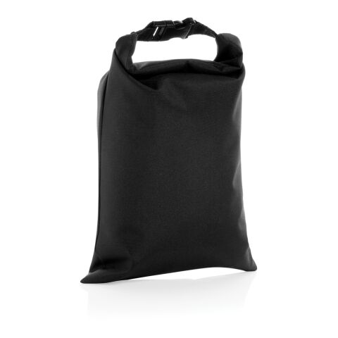 Snackstrap faltbarer Lunchbag aus AWARE™ rPET 30 x 20cm schwarz | ohne Werbeanbringung | Nicht verfügbar | Nicht verfügbar