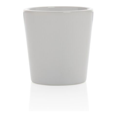 Moderne Keramik Kaffeetasse weiß-weiß | ohne Werbeanbringung | Nicht verfügbar | Nicht verfügbar
