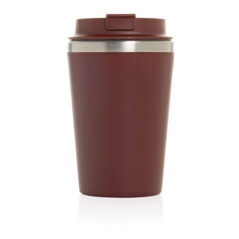 Java 350ml doppelwandiger Becher aus RCS recyceltem PP rot | ohne Werbeanbringung | Nicht verfügbar | Nicht verfügbar