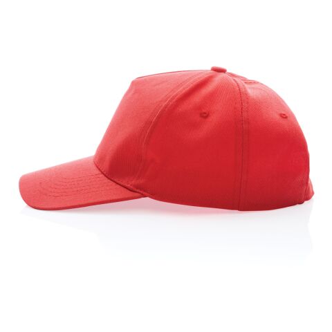 Impact 5 Panel Kappe aus 280gr rCotton mit AWARE™ Tracer Sattes Rot | ohne Werbeanbringung | Nicht verfügbar | Nicht verfügbar | Nicht verfügbar