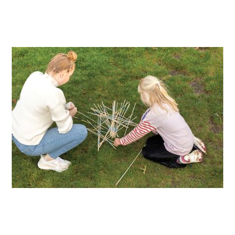 Giant Mikado-Set aus Bambus braun | ohne Werbeanbringung | Nicht verfügbar | Nicht verfügbar