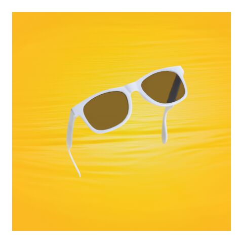 Sonnenbrille aus GRS recyceltem PP-Kunststoff weiß | ohne Werbeanbringung | Nicht verfügbar | Nicht verfügbar