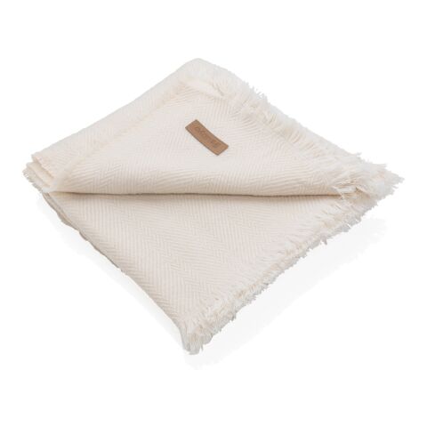 Ukiyo Aware™ Polylana® gewebte Decke 130x150cm off white | ohne Werbeanbringung | Nicht verfügbar | Nicht verfügbar | Nicht verfügbar