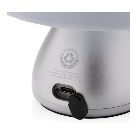 Luming wiederaufladbare USB-Tischlampe aus RCS Kunststoff silber | ohne Werbeanbringung | Nicht verfügbar | Nicht verfügbar