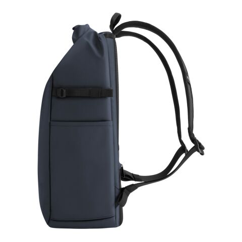 Urban wasserabweisender Anti-Diebstahl Rucksack marineblau meliert-schwarz | ohne Werbeanbringung | Nicht verfügbar | Nicht verfügbar