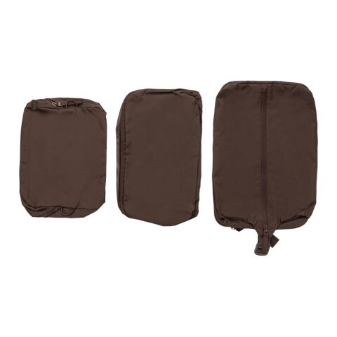 KENTO URBAN Packing Cube Set aus RCS recyceltem Nylon braun