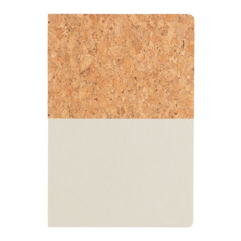 A5 Kork &amp; Kraft Notizbuch grau | ohne Werbeanbringung | Nicht verfügbar | Nicht verfügbar