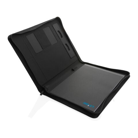 Impact Aware™ Deluxe 300D Tech Portfolio mit Reißverschluss schwarz | ohne Werbeanbringung | Nicht verfügbar | Nicht verfügbar