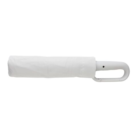 Yara 21“ AWARE™ rPET Regenschirm mit Karabiner grau | ohne Werbeanbringung | Nicht verfügbar | Nicht verfügbar