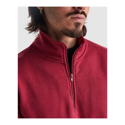 Aneto Pullover mit Viertelreißverschluss schwarz | XL