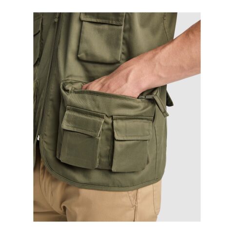 Venera Arbeitsweste mit V-Ausschnitt und mehreren Taschen, 200 g/m2  Standard | Dark Sand | 3XL | ohne Werbeanbringung | Nicht verfügbar | Nicht verfügbar | Nicht verfügbar