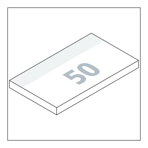 Haftnotizblock Basic RECYCLING 50 Haftzettel 4C-Quality