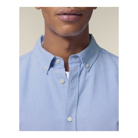 POD Stanley&amp;Stella - Stanley Oxford Shirt blau | 3XL | DTF Linke Brust